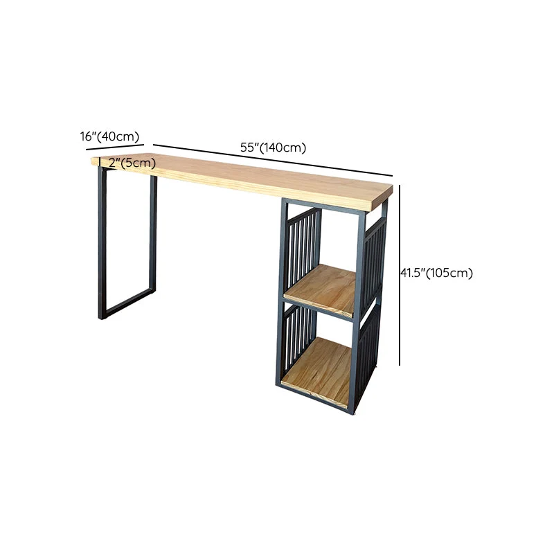 Ensemble de Table de Bar moderne, 1/2/3 pièces, ensemble de bistro rectangulaire en bois massif pour l'intérieur Clearhalo