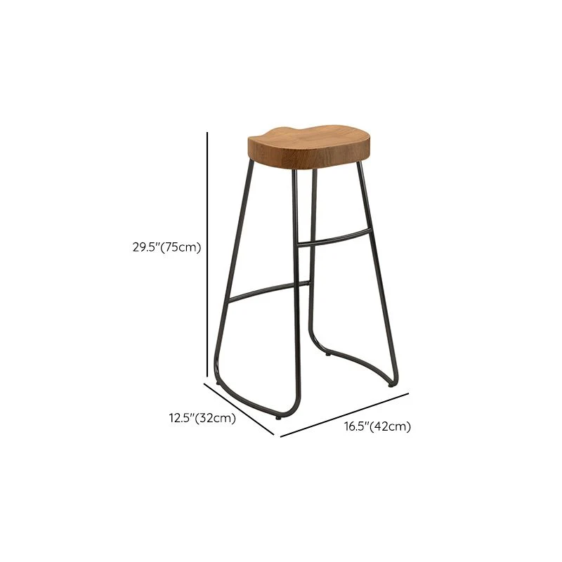 Ensemble de Table de Bar moderne, 1/2/4 pièces, Table de Bar en bois massif de pin et tabourets sans dossier Clearhalo