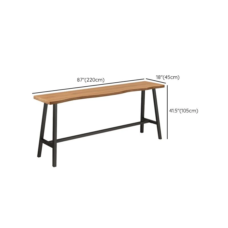 Ensemble de Table de Bar moderne, 1/2/4 pièces, Table de Bar en bois massif de pin et tabourets sans dossier Clearhalo