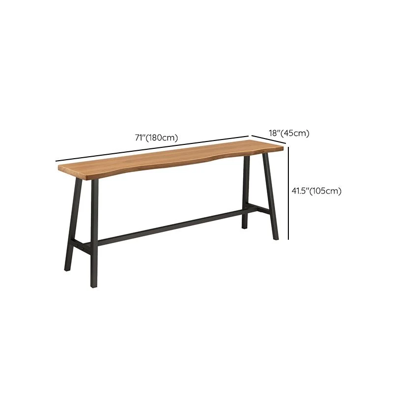 Ensemble de Table de Bar moderne, 1/2/4 pièces, Table de Bar en bois massif de pin et tabourets sans dossier Clearhalo
