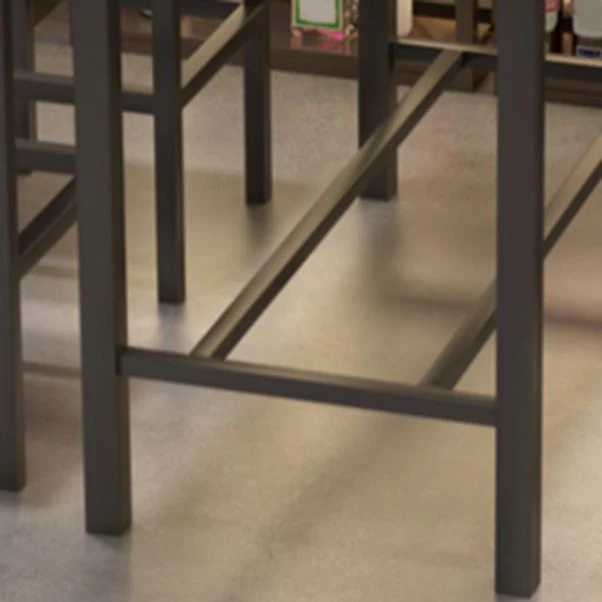 Ensemble de Table de Bar moderne 1/2/5 pièces, Table de comptoir en bois de pin avec tabourets hauts Clearhalo