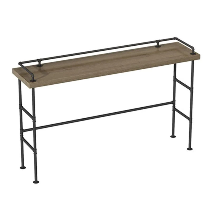 Ensemble de Table de Bar moderne 1/3/4 pièces, Table de comptoir rectangulaire en bois de pin avec tabourets hauts Clearhalo