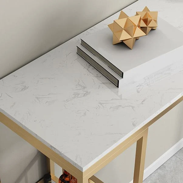 Ensemble de table de bar moderne à double piédestal, 1/3 pièces, table de bar et tabourets à cadre en fer Clearhalo