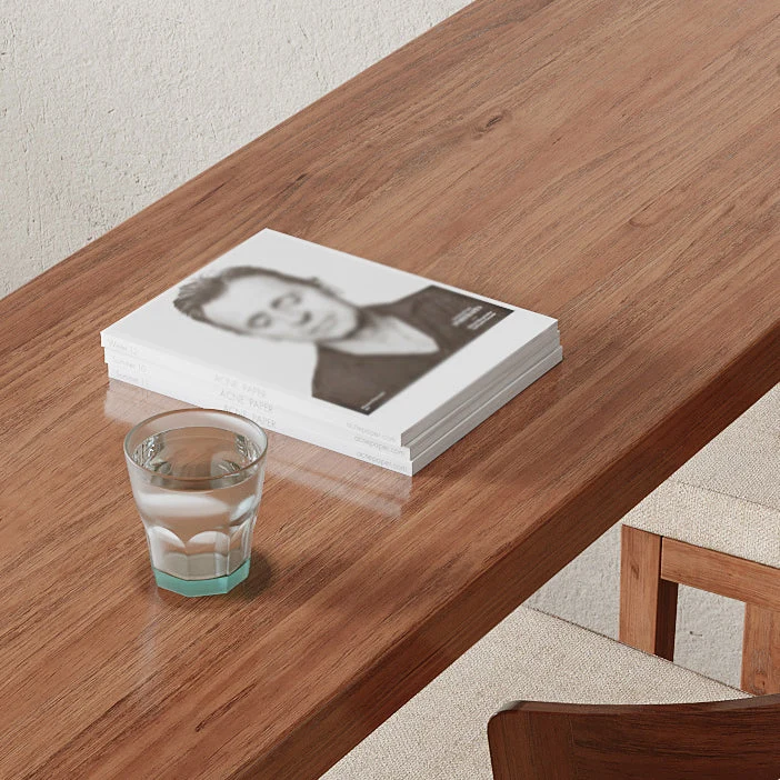 Ensemble de table de bar moderne de forme libre, 1/3 pièces, table de bar et tabourets en bois massif de pin marron Clearhalo