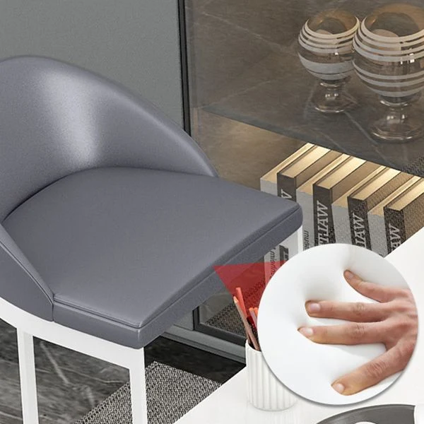 Ensemble de table de bar moderne de forme libre, 1/3 pièces, table de bar en pierre et tabourets rembourrés Clearhalo