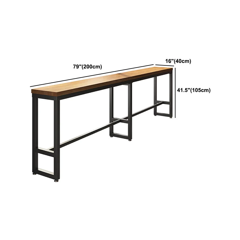 Ensemble de Table de Bar moderne 1/7 pièces, Table de comptoir rectangulaire en bois de pin avec tabourets hauts pour Bar...