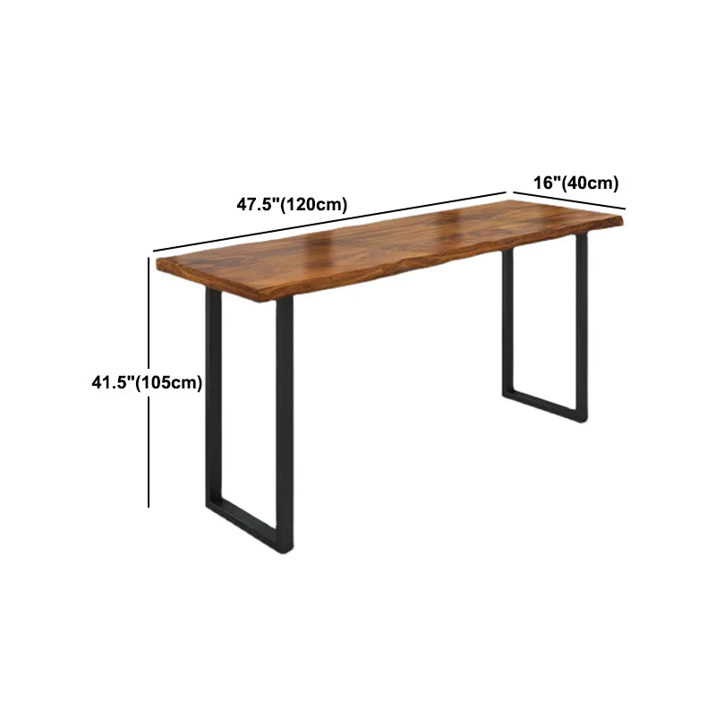 Ensemble de Table de Bar moderne 1/5 pièces, Table de comptoir rectangulaire en bois de pin avec tabourets pour balcon Cle...