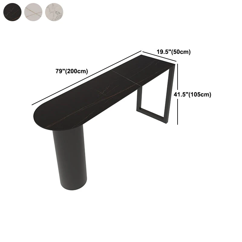 Ensemble de Table de Bar moderne 1/3 pièces, Table de comptoir en pierre avec tabourets hauts pour salle à manger Clearhalo