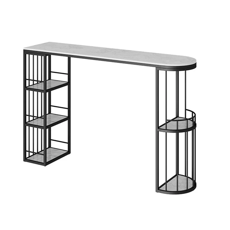 Ensemble de Table de Bar moderne 1/3 pièces, Table de comptoir en pierre avec tabourets pour salle à manger Clearhalo