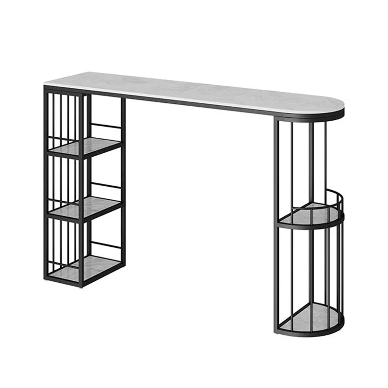 Ensemble de table de bar en pierre contemporaine 1/3 pièces table de bar avec tabourets rembourrés pour intérieur Clearhalo