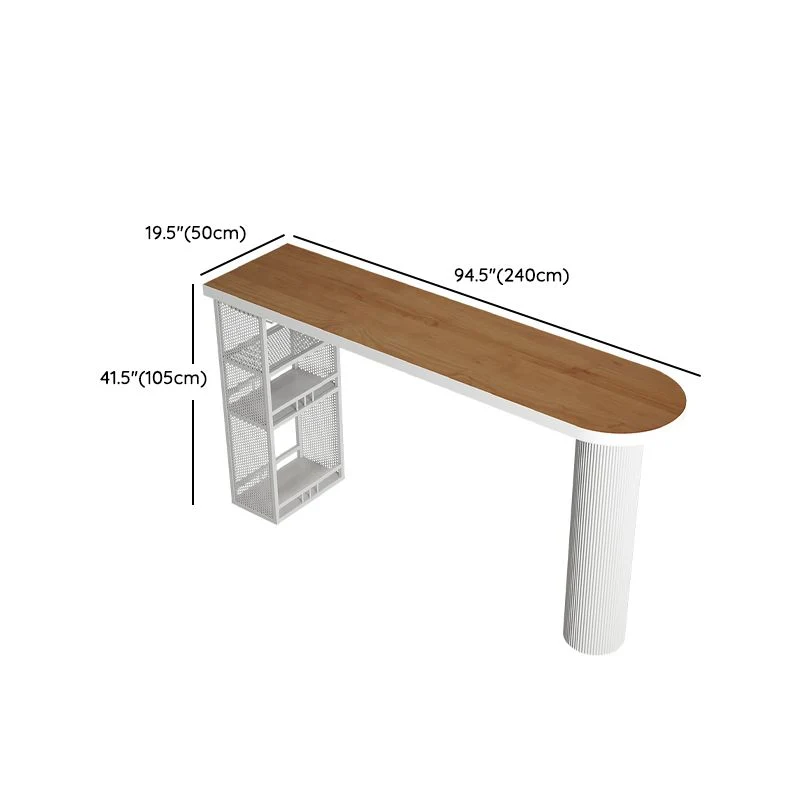Ensemble de Table de Bar et Pub blanc et marron, ensemble de Table et tabouret 1/2/5 pièces Clearhalo