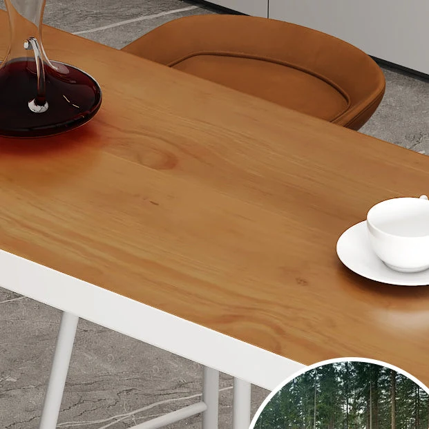 Ensemble de Table de Bar et Pub blanc et marron, ensemble de Table et tabouret 1/2/5 pièces Clearhalo