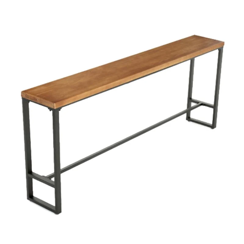 Ensemble de Table de bar rectangulaire industriel, 1/4/5/9 pièces, ensemble de Table de comptoir en bois massif Clearhalo