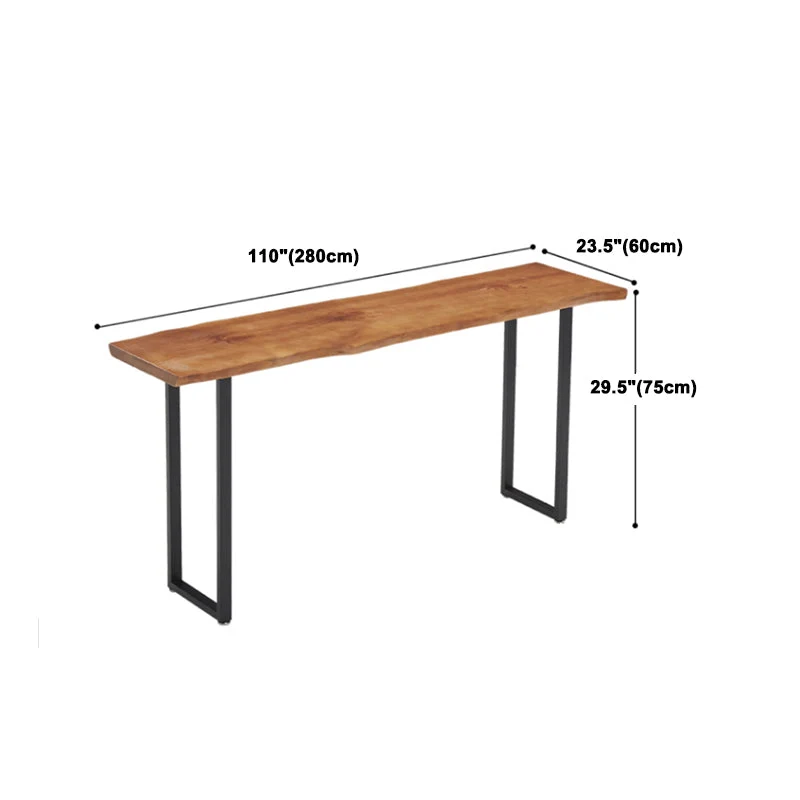 Ensemble de Table de Bar rectangulaire moderne en bois massif, 1/2/4/5/9 pièces, Table de comptoir avec tabourets Clearhalo