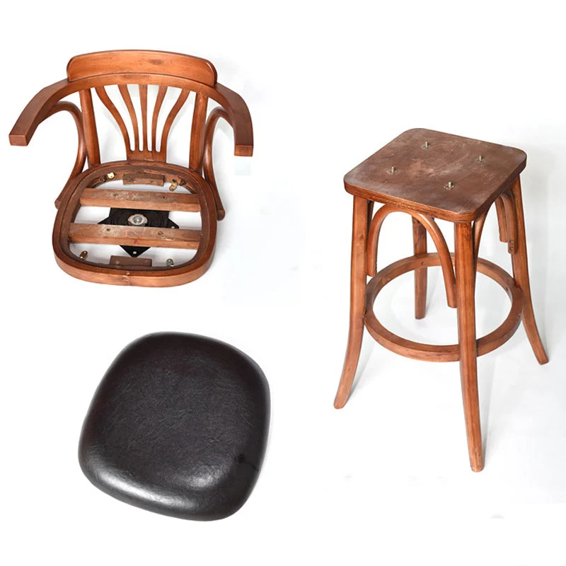 Ensemble de Table de Bar ronde industrielle 1/2/3 pièces, ensemble de Table de Bar en bois massif pour usage domestique Cl...