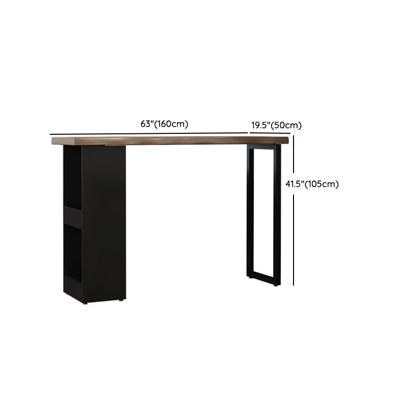 Ensemble de Table de Bar de Style industriel, ensemble de Table et tabouret rectangulaires en bois massif, 1/3 pièces Clea...