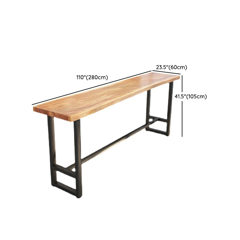 Ensemble de Table de Bar de Style industriel, ensemble de Table et tabouret rectangulaires en bois massif, 1/9 pièces Clea...