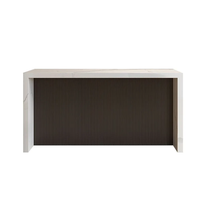Ensemble de Table de Bar de Style moderne, ensemble de Table de Pub rectangulaire en pierre, 1/3/4/5 pièces Clearhalo