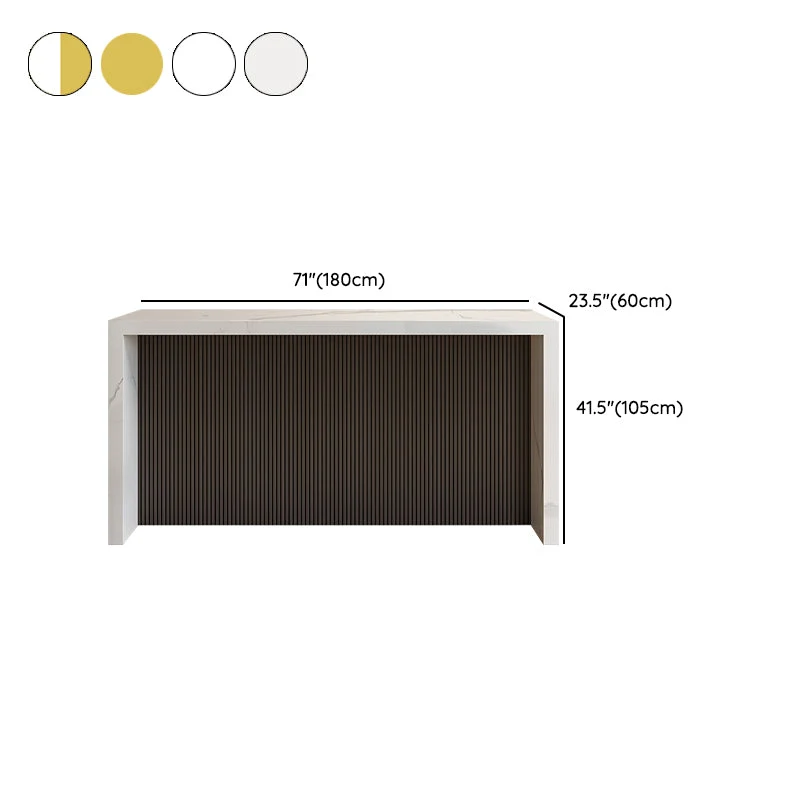 Ensemble de Table de Bar de Style moderne, ensemble de Table de Pub rectangulaire en pierre, 1/3/4/5 pièces Clearhalo