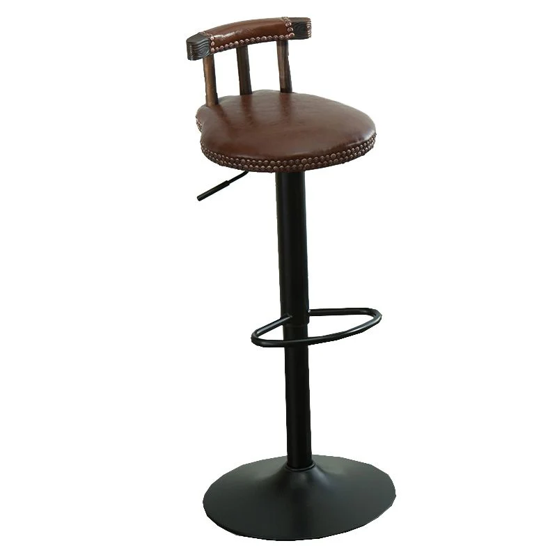 Ensemble de table de pub 1/3 pièces en bois massif à hauteur de comptoir ronde Clearhalo