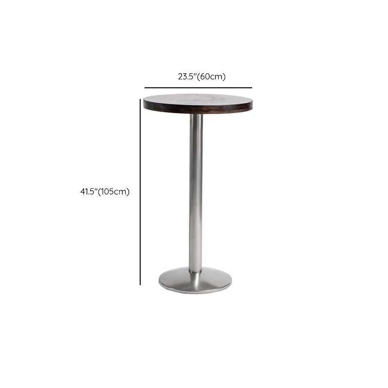 Ensemble de table de pub 1/3 pièces Ensemble de table ronde et de tabourets contemporains Clearhalo