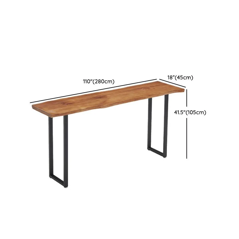 Ensemble de table de pub rectangulaire 1/4/5 pièces ensemble de salle à manger de pub en bois massif Clearhalo