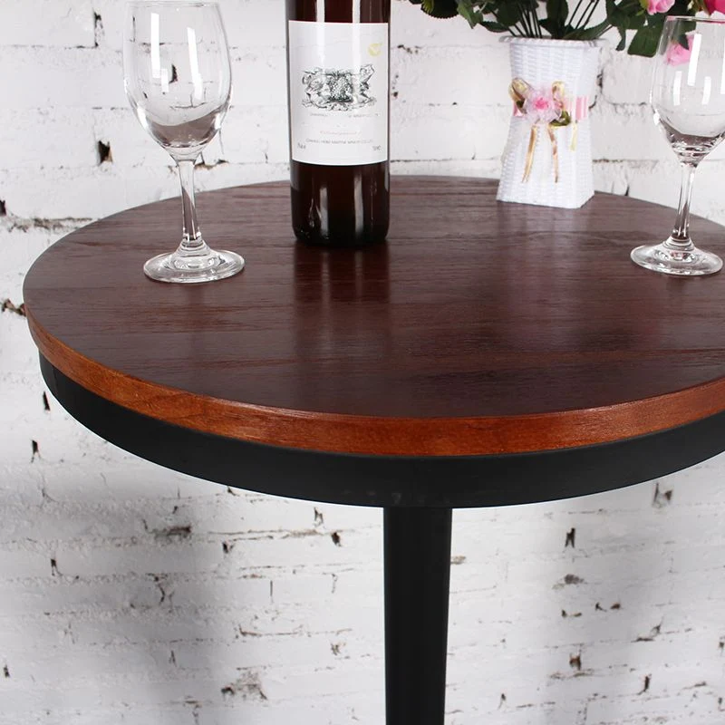 Ensemble Table et tabouret 1/4 pièces, ensemble de salle à manger de Pub en bois massif pour salle à manger Clearhalo