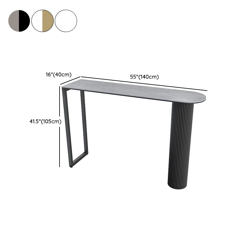 Ensemble table et tabourets 1/5 pièces Ensemble de table de pub ovale contemporain Clearhalo