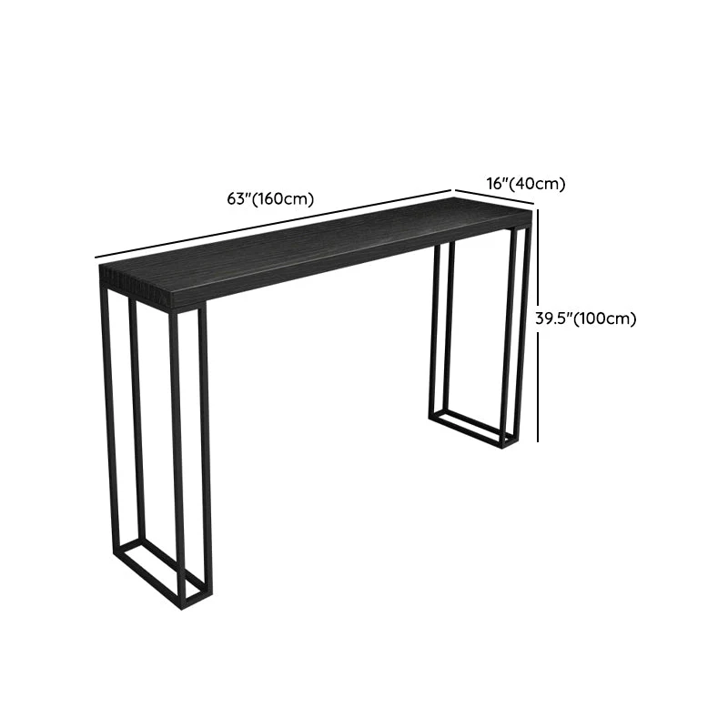 Ensemble de tabouret de Bar industriel et Table noir, ensemble de salle à manger de pub 1/2/5 pièces Clearhalo