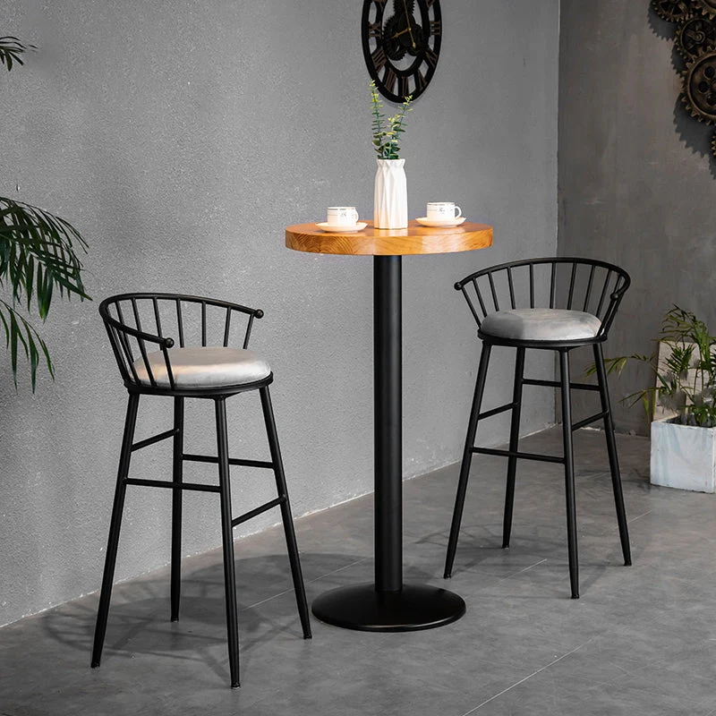 Ensemble de tabouret de bar et de table 1/2/3 pièces Ensemble de table de pub ronde moderne Clearhalo