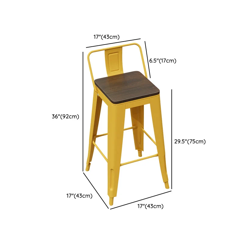 Ensemble tabouret de bar et table en bois et métal 1/3/4/5/6 pièces rectangulaire Clearhalo