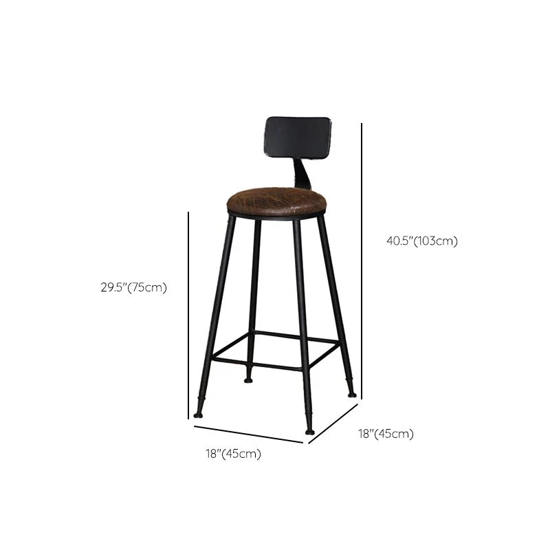 Ensemble de tabouret de bar et table industriels, ensemble de salle à manger de pub 1/4/5 pièces Clearhalo