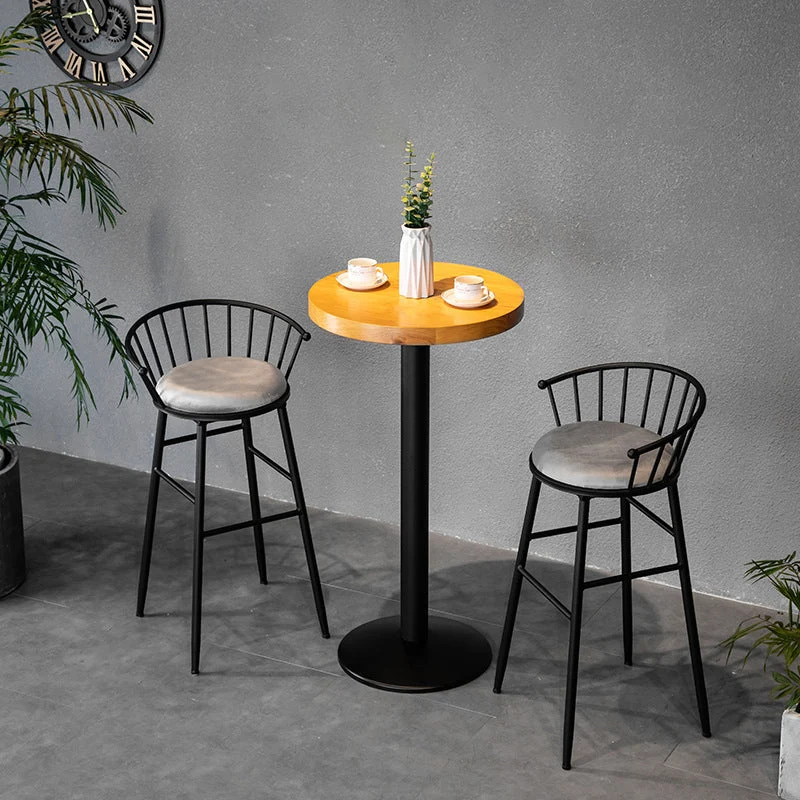 Ensemble de tabouret de bar et de table 1/3 pièces Ensemble de table de pub ronde moderne Clearhalo