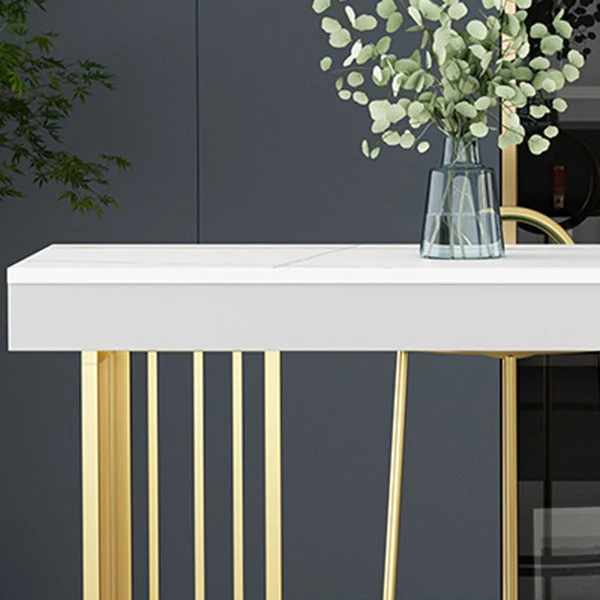 Ensemble tabouret de bar et table 1/3 pièces en faux marbre contemporain en faux marbre Clearhalo