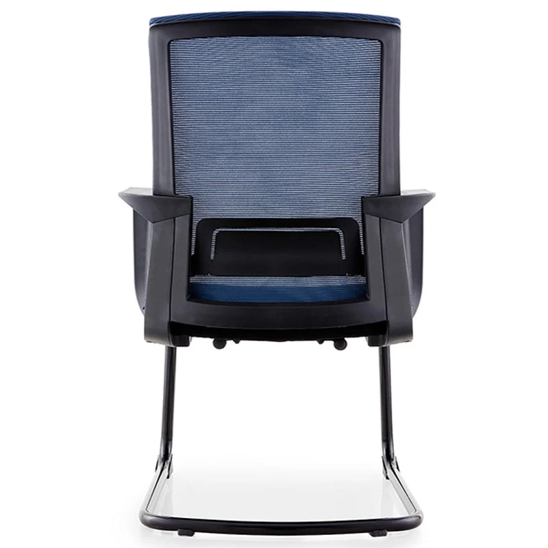 Fauteuil AirGrid respirant moderne en microfibre, chaise de bureau bleue à dossier moyen Clearhalo
