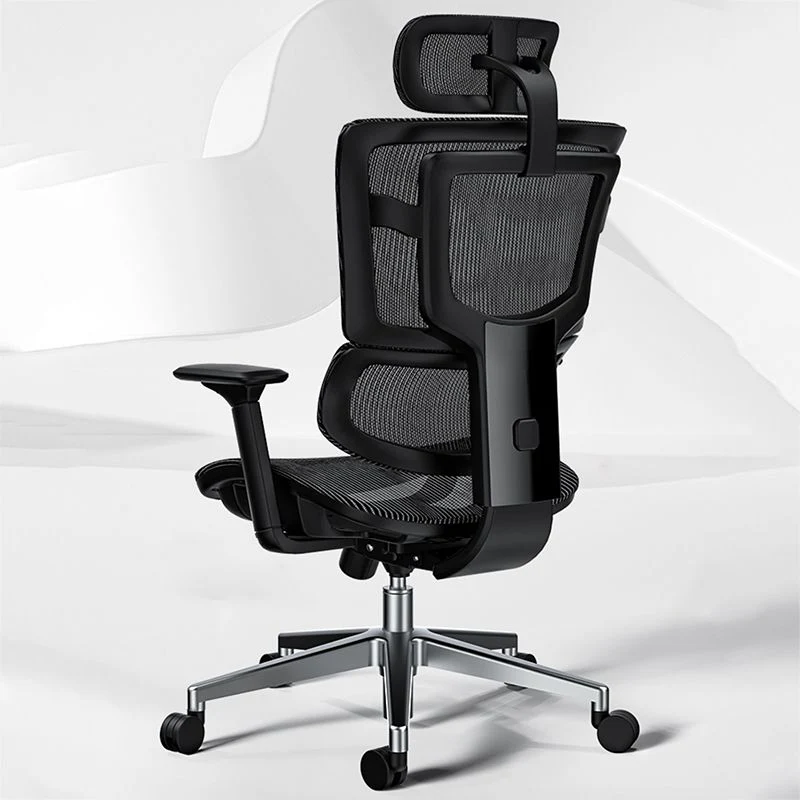 Fauteuil de bureau contemporain à hauteur de siège réglable avec roulettes Clearhalo