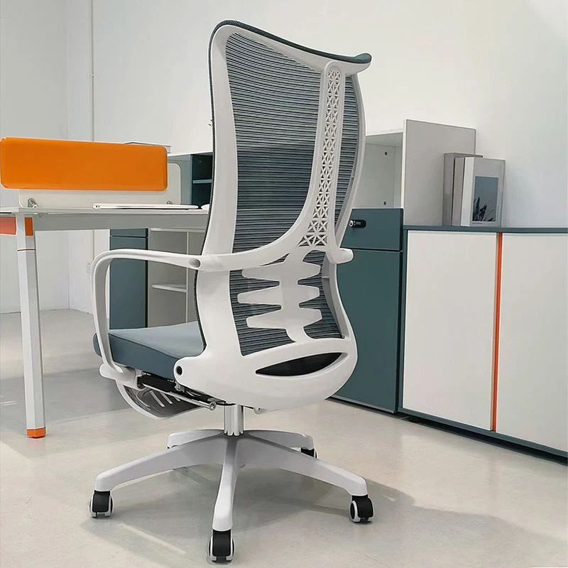 Fauteuil de bureau moderne à hauteur de siège réglable avec roulettes Clearhalo