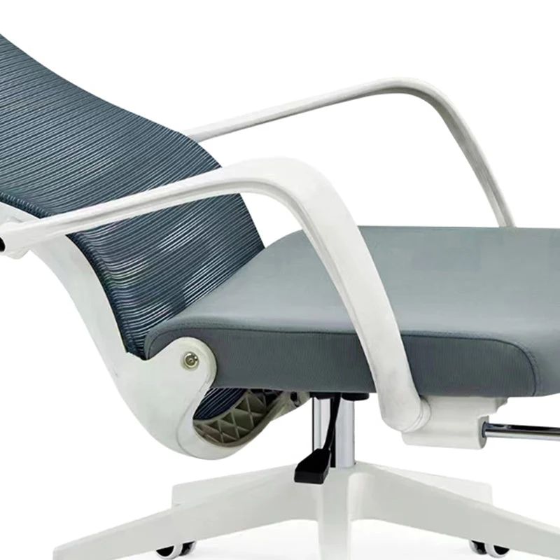 Fauteuil de bureau moderne à hauteur de siège réglable avec roulettes Clearhalo