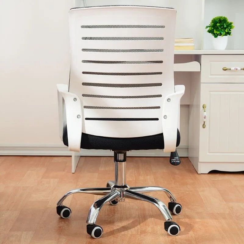 Fauteuil de conférence contemporain à dossier moyen en microfibre, chaise de bureau Clearhalo