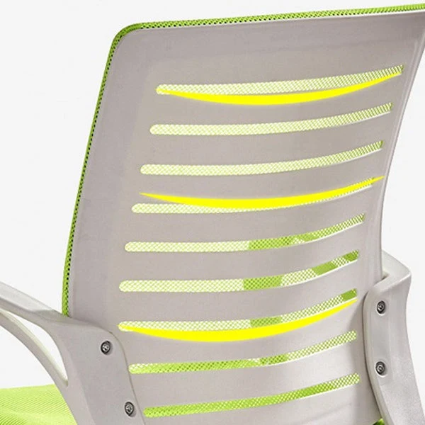 Fauteuil de conférence contemporain à dossier moyen en microfibre, chaise de bureau Clearhalo