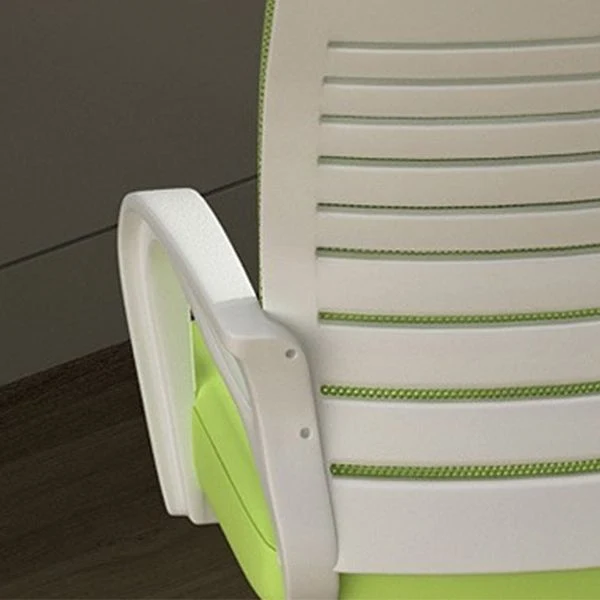 Fauteuil de conférence contemporain à dossier moyen en microfibre, chaise de bureau Clearhalo