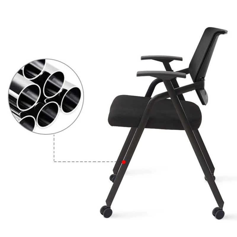 Fauteuil de conférence contemporain en microfibre, chaise de bureau à dossier moyen Clearhalo
