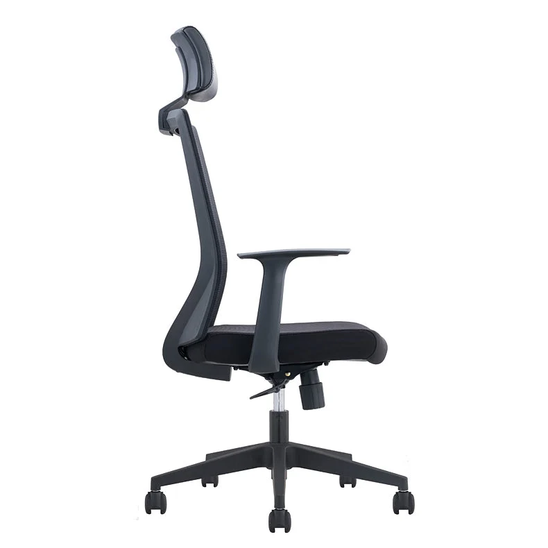 Fauteuil de conférence à dossier haut en microfibre contemporaine Clearhalo