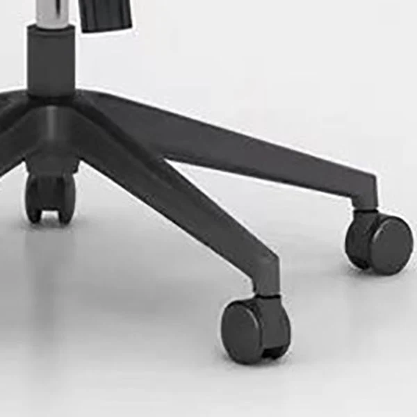 Fauteuil contemporain à accoudoirs fixes, chaise de bureau pivotante en maille à dossier moyen Clearhalo