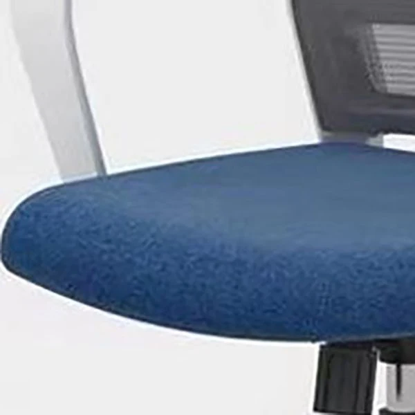 Fauteuil contemporain à accoudoirs fixes, chaise de bureau pivotante en maille à dossier moyen Clearhalo