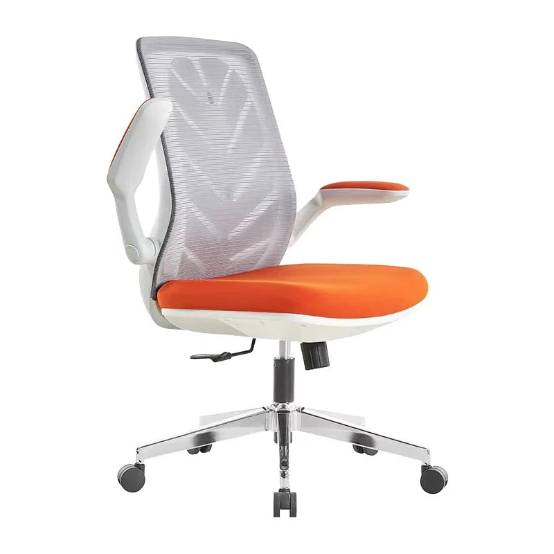 Fauteuil contemporain avec accoudoir rabattable, chaise de bureau à hauteur de siège réglable Clearhalo