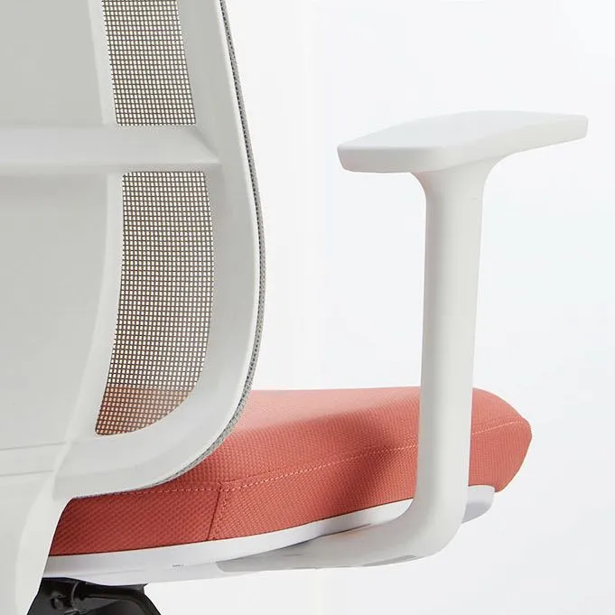 Fauteuil contemporain avec coussin inclus, chaise de bureau à hauteur de siège réglable Clearhalo