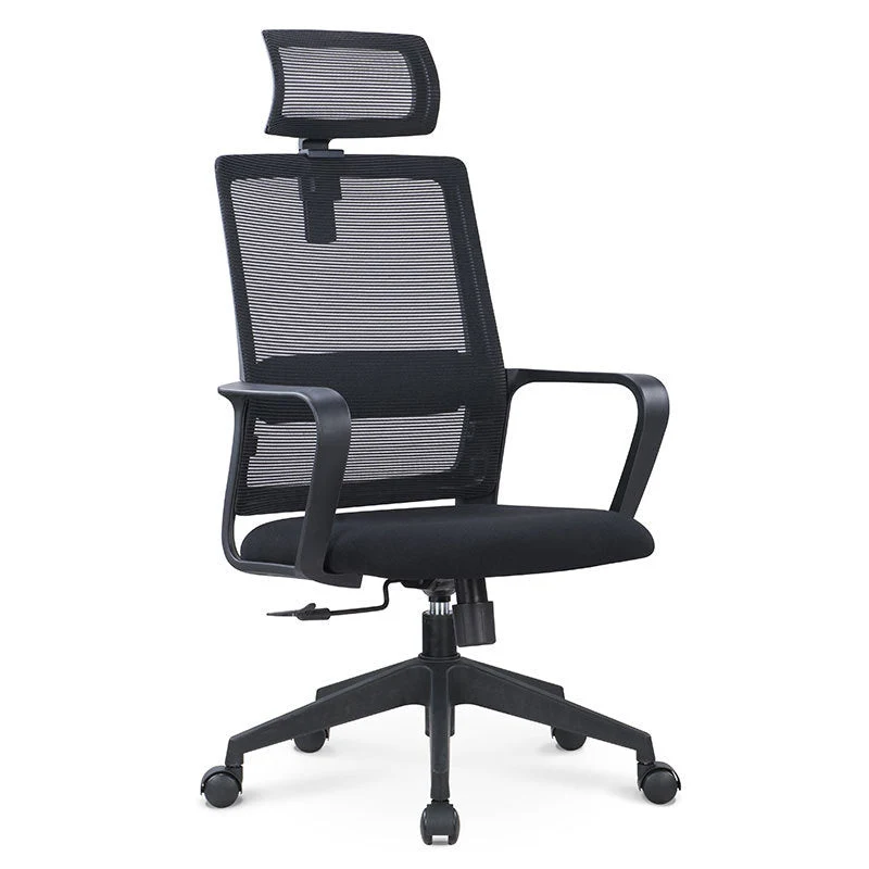 Fauteuil contemporain à bras fixes, chaise de bureau à hauteur de siège réglable Clearhalo