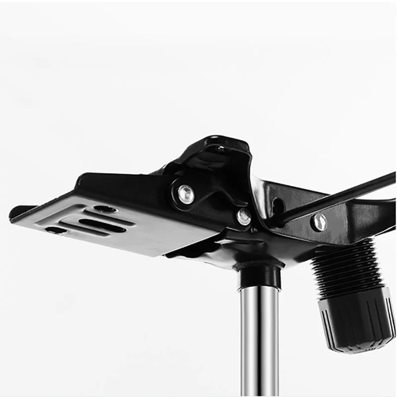 Fauteuil contemporain à bras fixes, mécanisme d'inclinaison, chaise de bureau noire Clearhalo