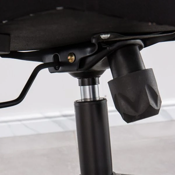 Fauteuil contemporain à bras fixes sans chaise de bureau noire pénible Clearhalo